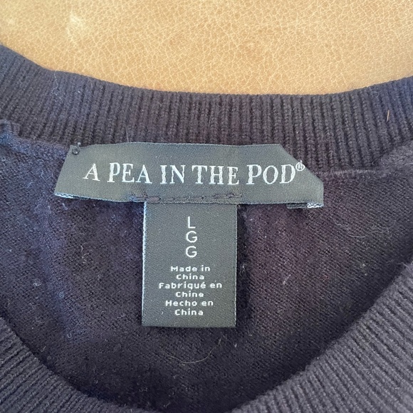 Black sweater by Pea in the Pod, size LGG - Picture 5 of 5